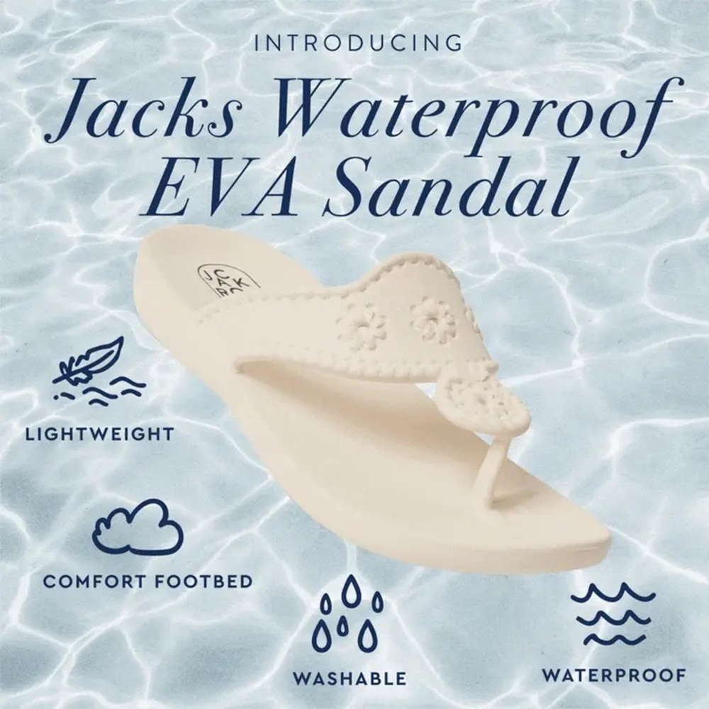 Jack Rogers Navy Waterproof EVA Sandal NEW IN BOX - Picture 9 of 10
